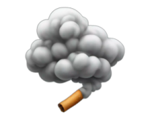 a cigarette with smoke coming out of it