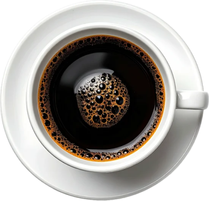 a cup of coffee on a saucer