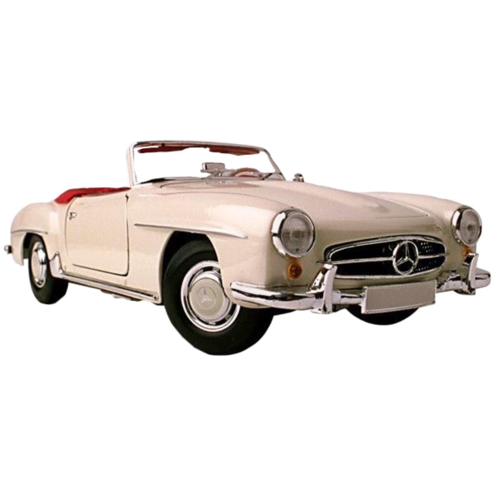 a white mercedes roadster convertible car