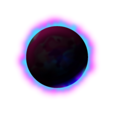 an image of a black hole in the sky