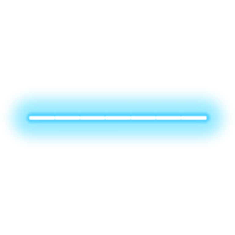 a blue light on a white background