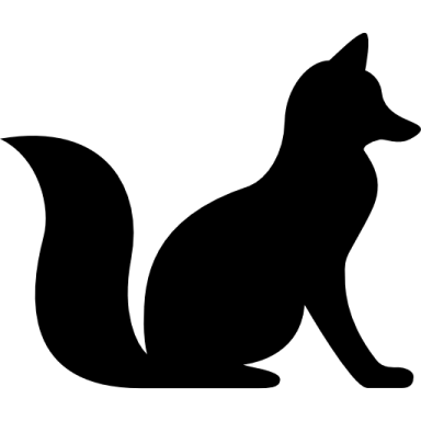 a black and white silhouette of a cat