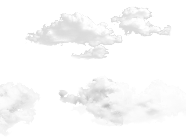 white clouds on a white background