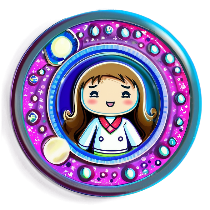 an illustration of a girl in a space suit