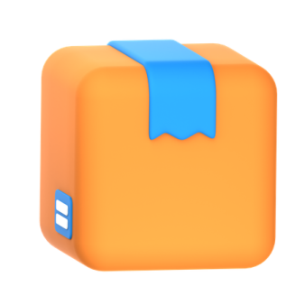 an orange suitcase with a blue bow on it