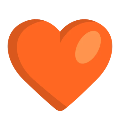 an orange heart icon
