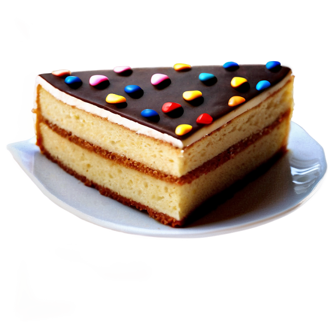 a piece of cake on a white plate