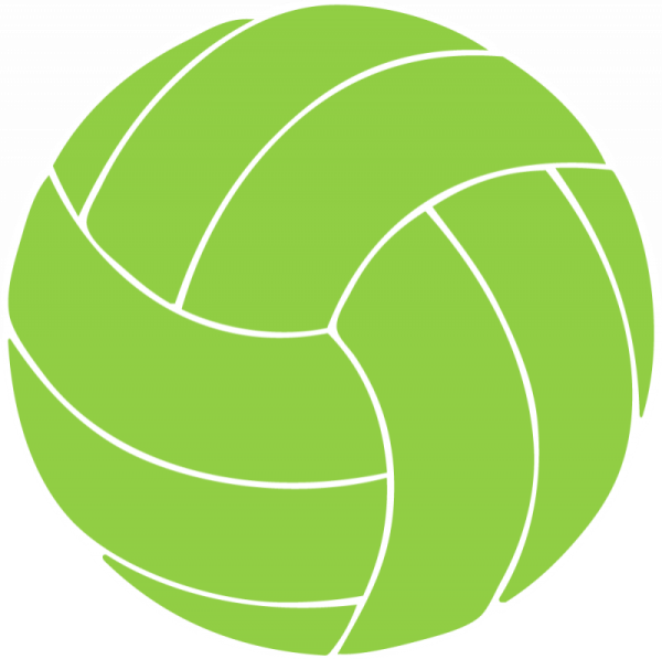 a green volleyball ball