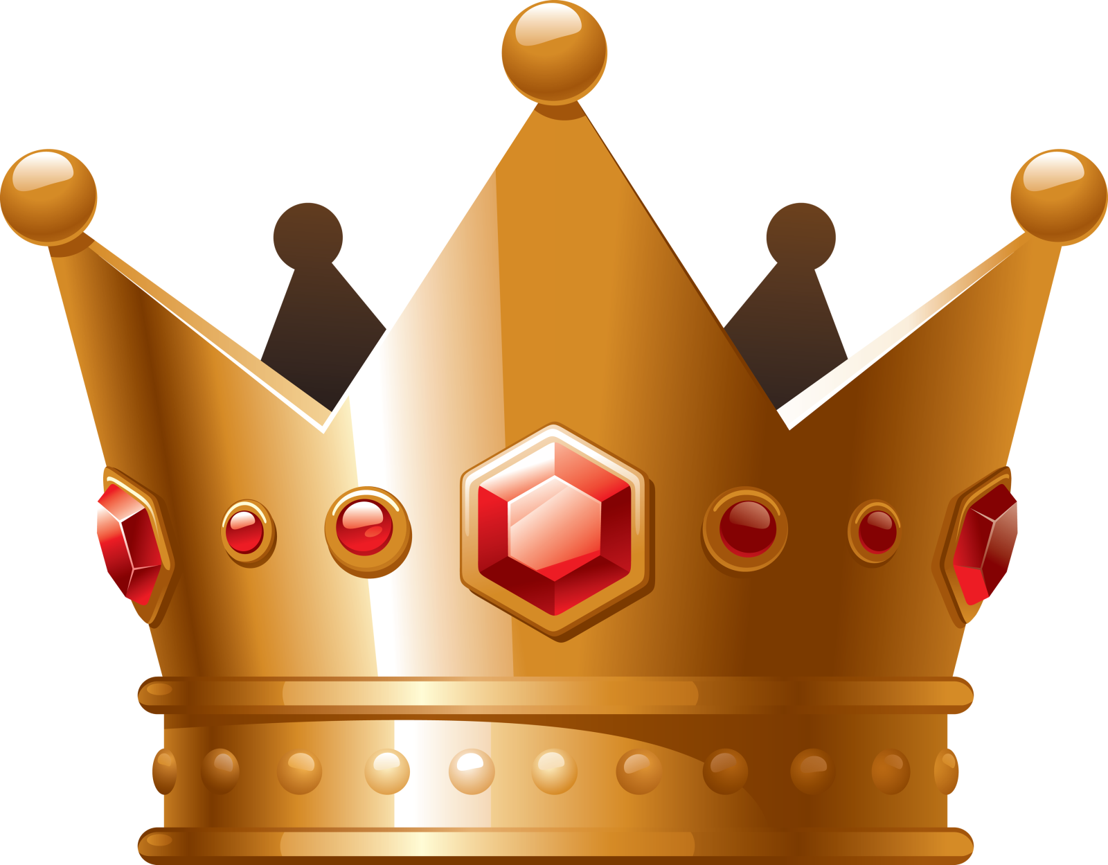 a golden crown on a white background