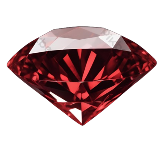 a red diamond on a white background
