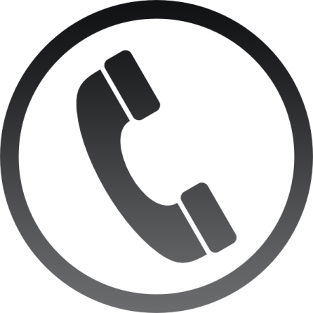 a black and white phone icon