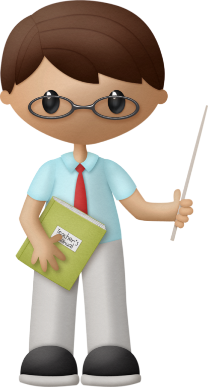 a boy with glasses holding a book and pointer