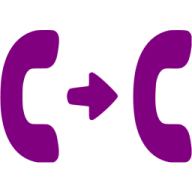 a purple and white logo with the letter c - c
