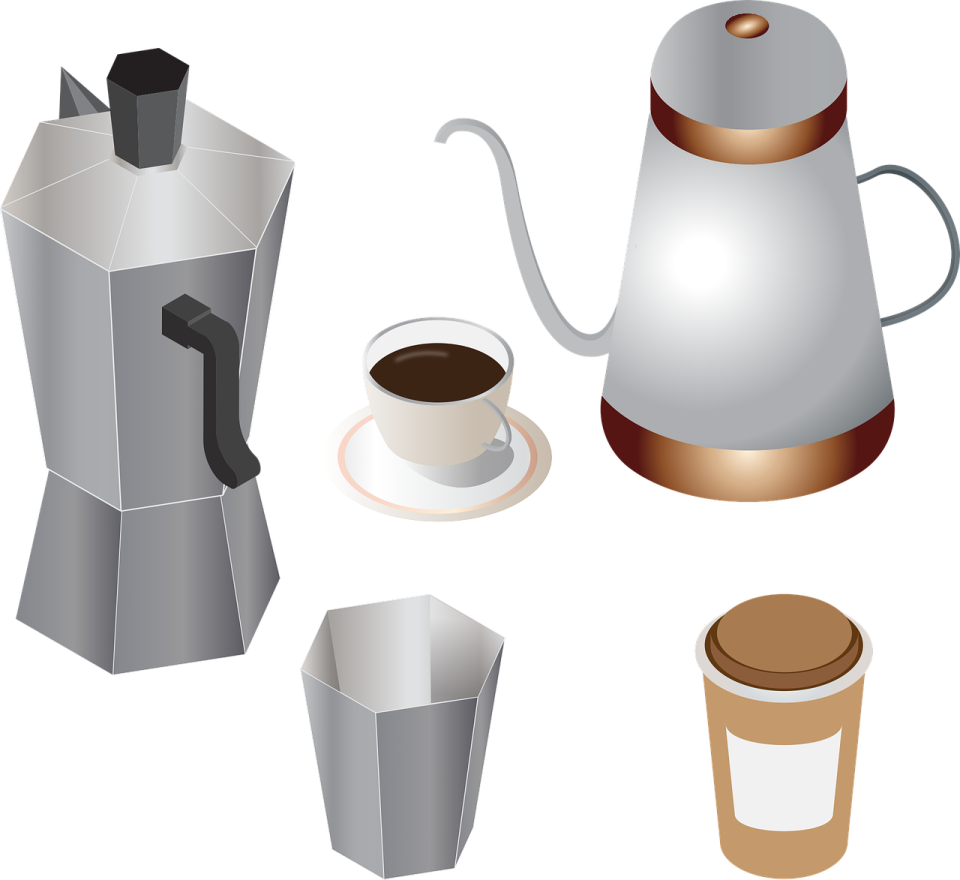 a set of different types of coffee