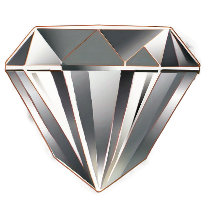 a black diamond on a white background