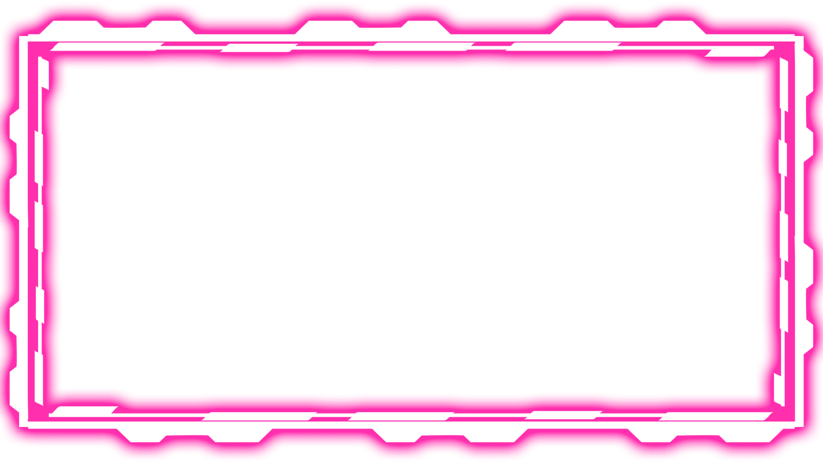 a pink frame on a white background