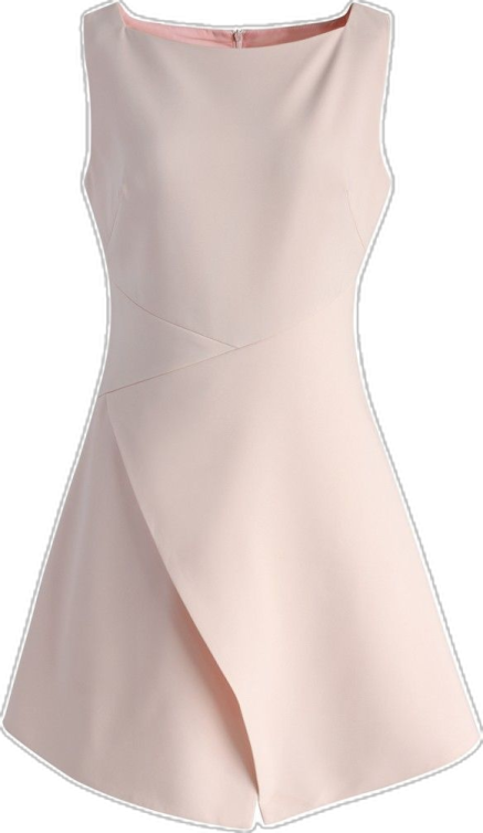 the back of a pink dress