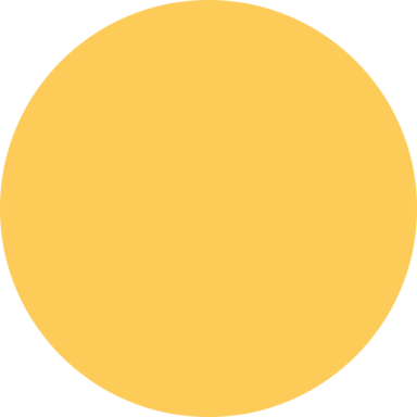 a yellow circle on a white background