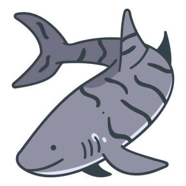 a shark with its mouth open