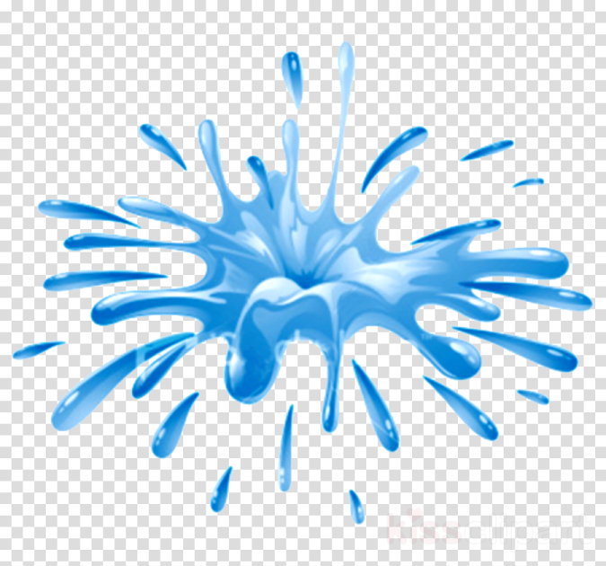 blue paint splash png clipart