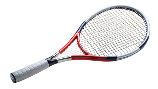 a tennis racket on a white background