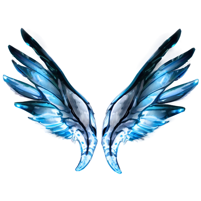 a pair of wings on a white background