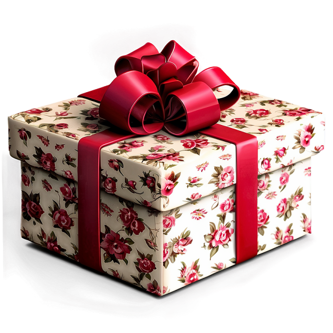 a gift box with a red bow on it