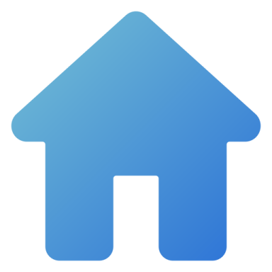 a blue house icon