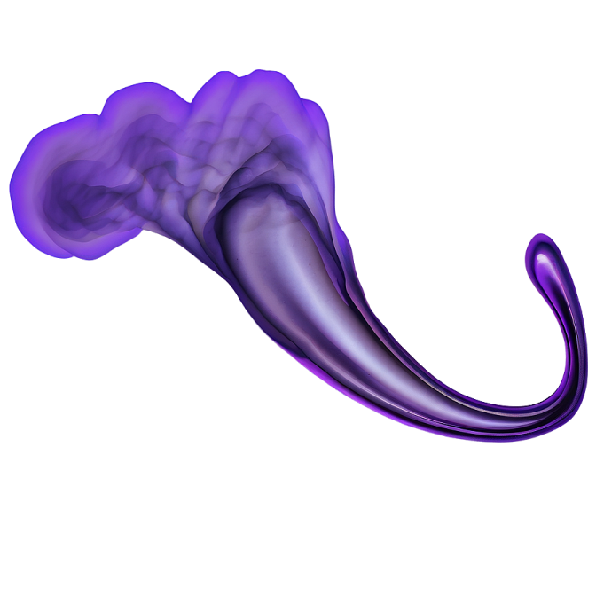 purple smoke on a white background