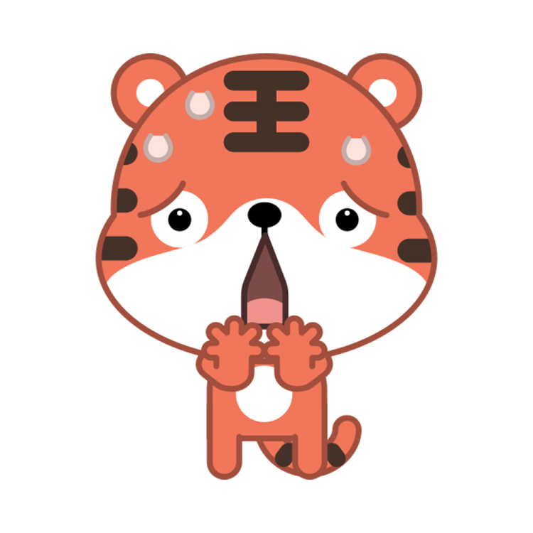 a cartoon animal with its mouth open and tongue out