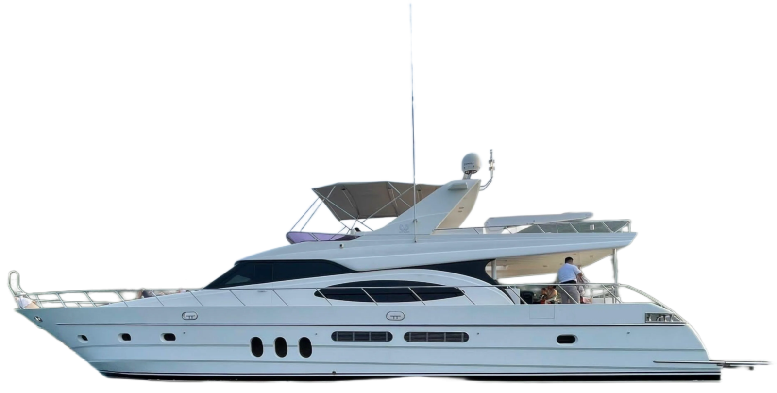 a white motor boat on the water