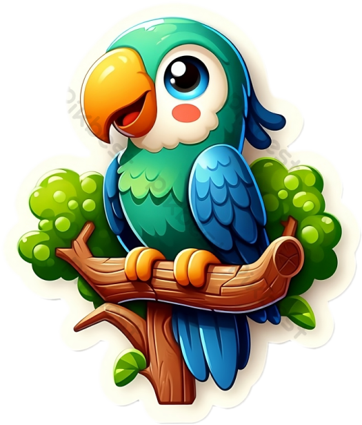 a parrot sitting on a branch of a tree