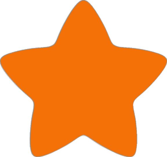 an orange star