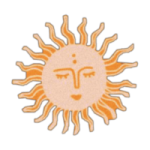 a picture of the face of a sun