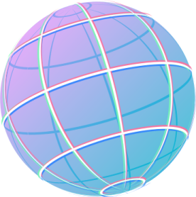 an image of a blue and green globe