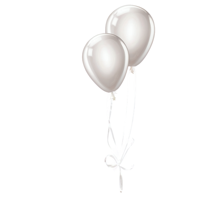 a bunch of balloons on a white background