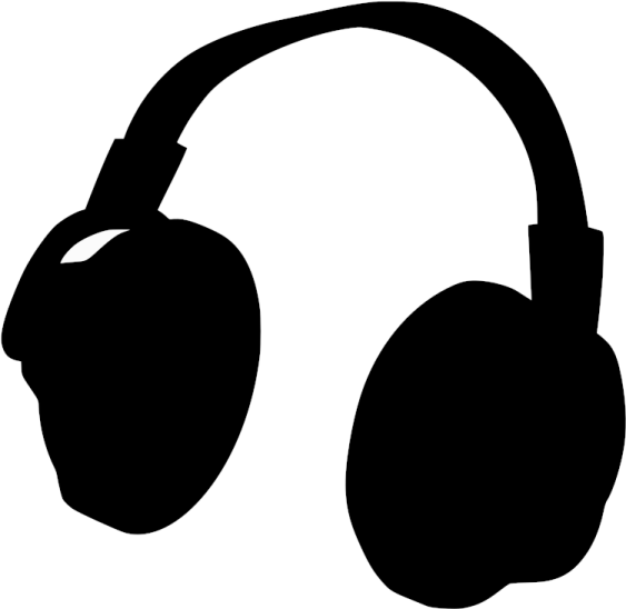 a pair of headphones on a white background