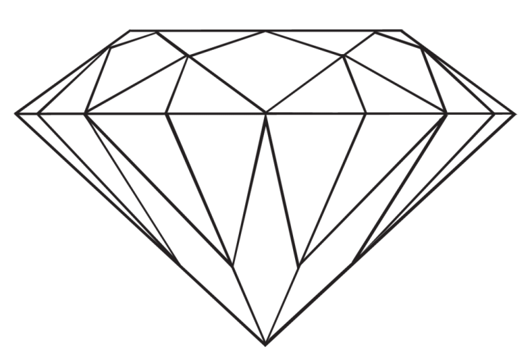 how to draw a diamond