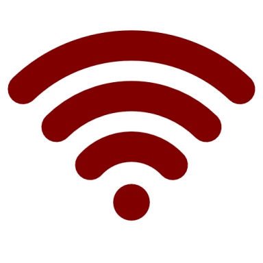 a red wi - fi logo