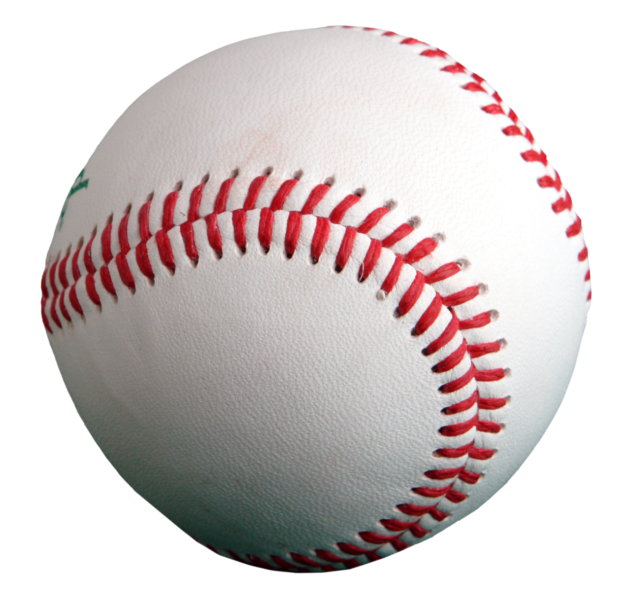 a baseball ball with red stitches on it