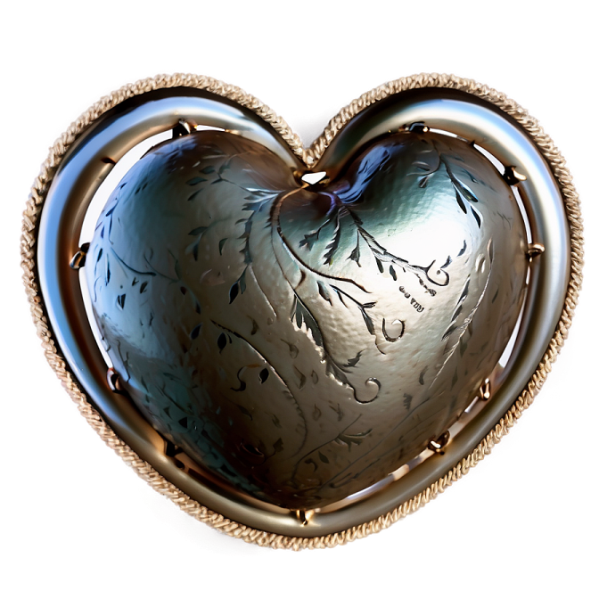 a heart shaped object on a white background
