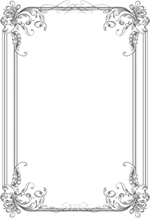 a black and white ornate frame