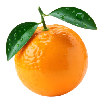 an orange with water droplets on it