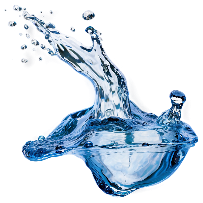 water splash isolated on white background photo