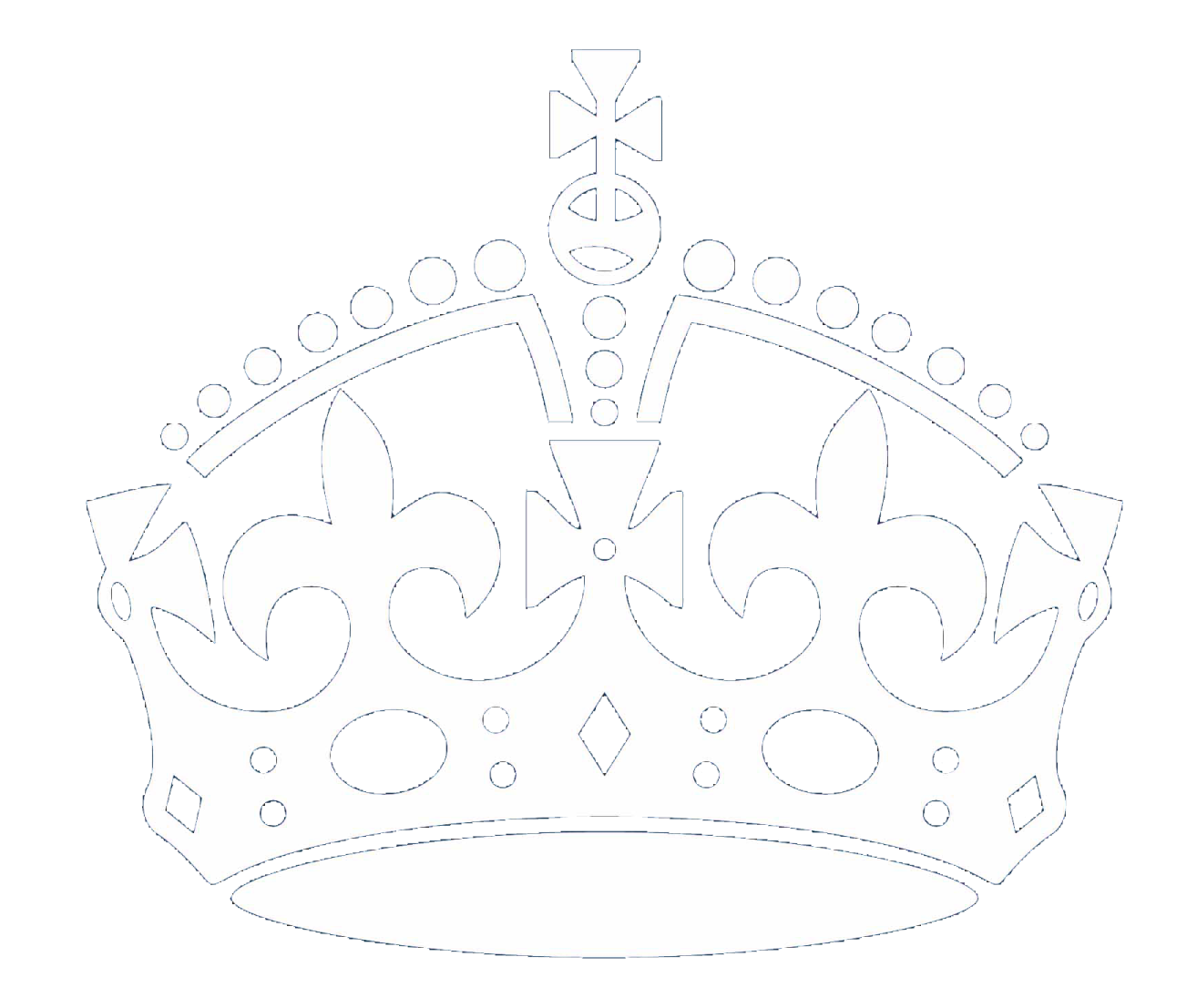 a drawing of a crown