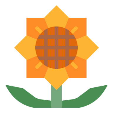 a flower with a cross in the center