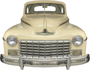 an old car is shown in this image