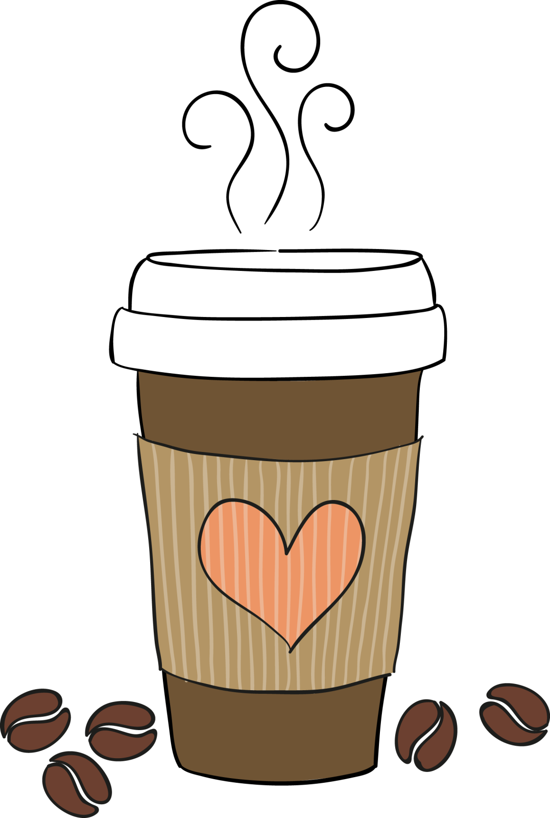 a cup of coffee with a heart on it
