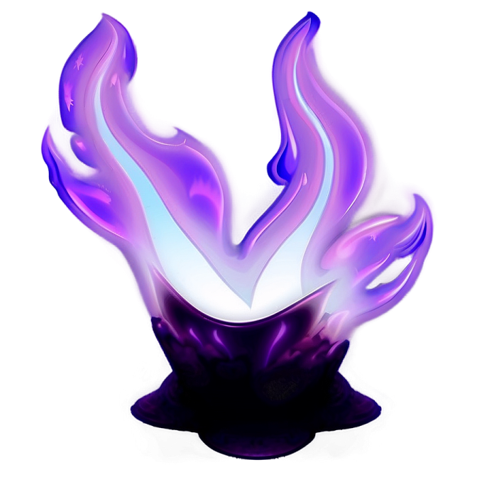 purple and blue flames