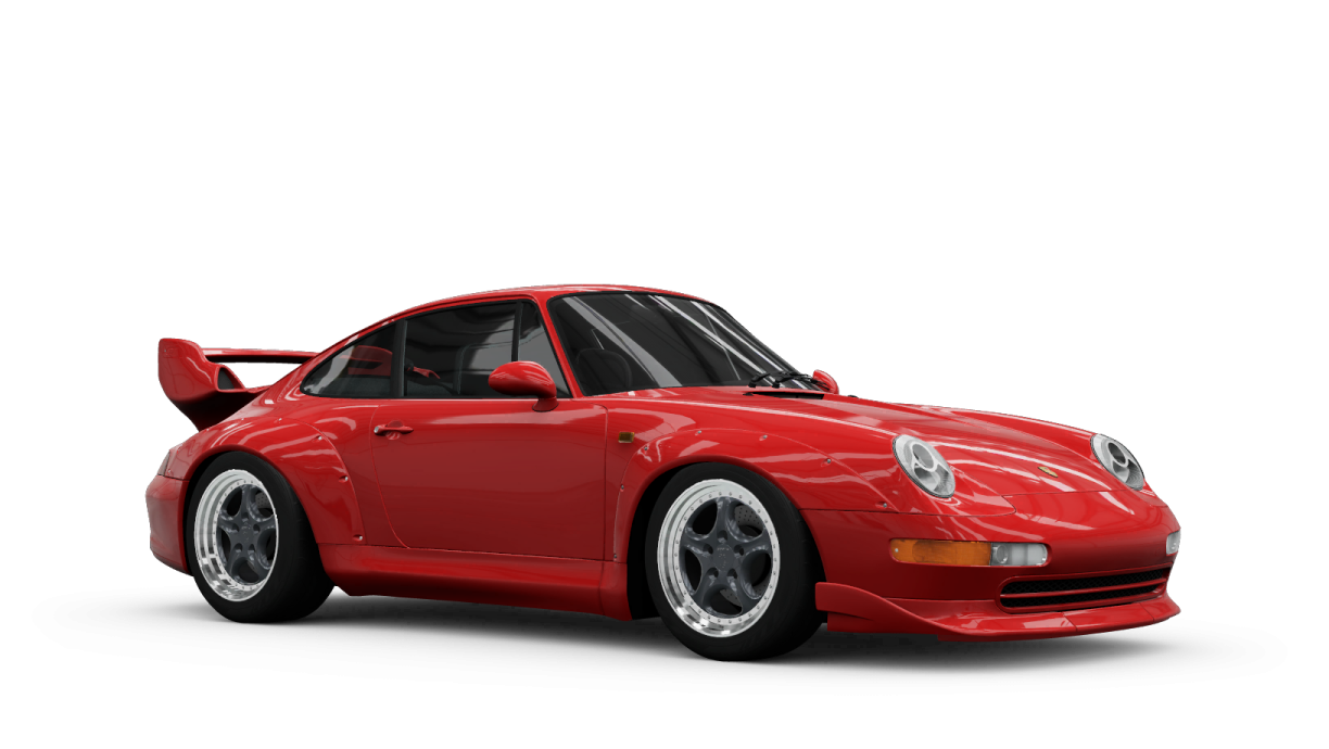a red sports car on a white background